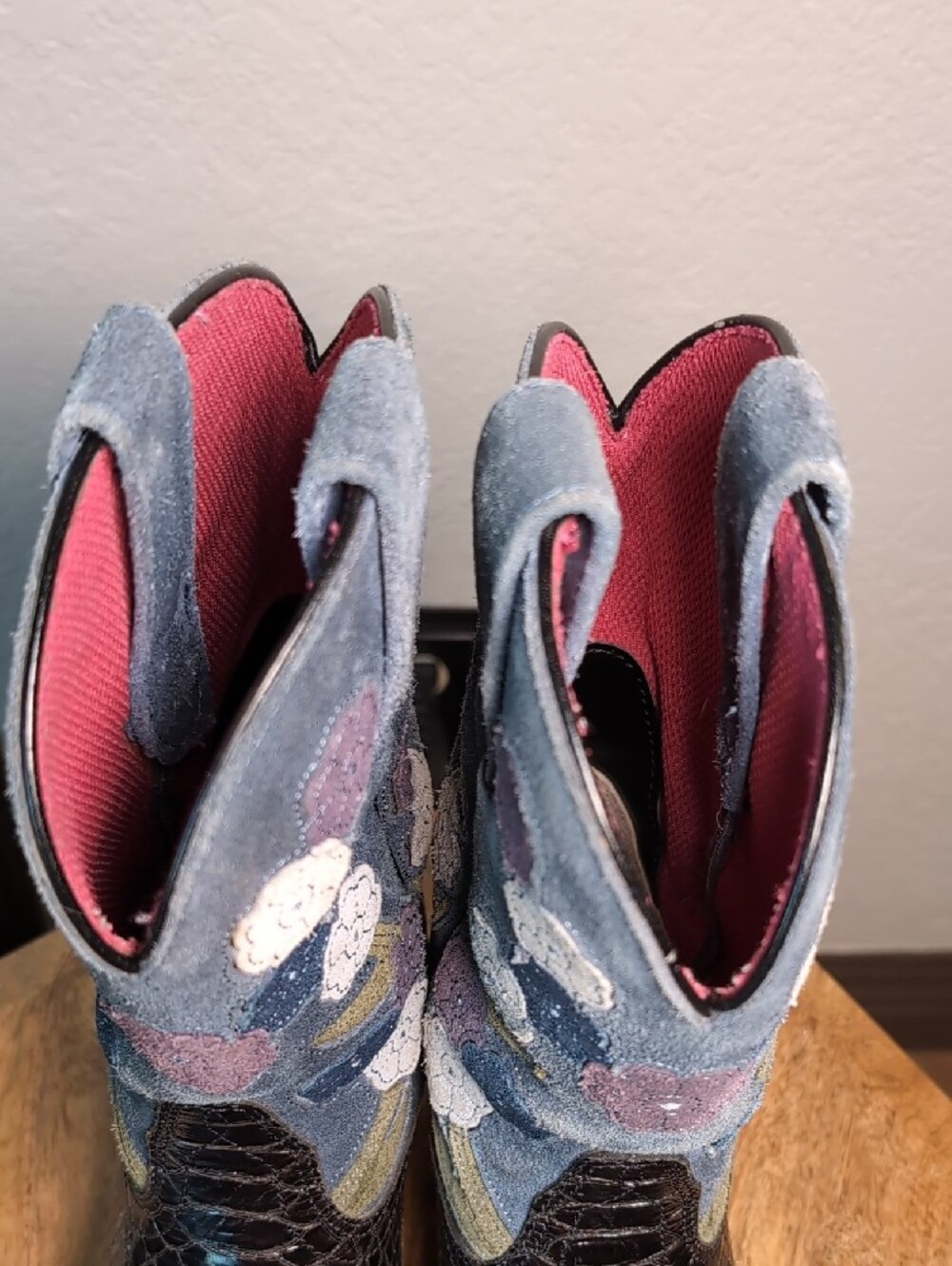 Ariat DollBaby Floral Suede Cowgirl Western Boots - Picture 12 of 14